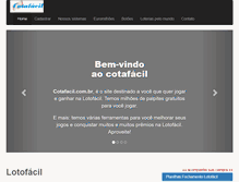 Tablet Screenshot of cotafacil.com.br